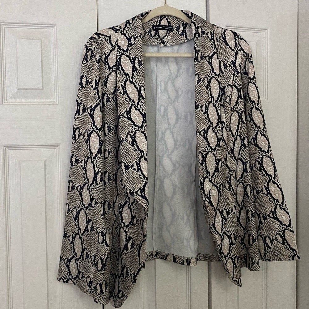 Shein snakeskin blazer